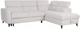 Home4You Kampinė sofa-lova „SAMANTHA RC“, balta