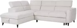 Sofa Home4You Kampinis sofos-lova „SAMANTHA LC“, balta