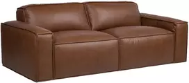 Lova Home4You 3-vietė sofa „BURTON“, ruda oda