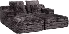Home4You Dvivietė sofa-lova „FIZZY“, pilkos spalvos