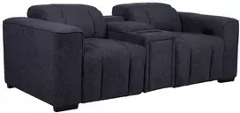 Lova „HUB“ dvivietė elektrinė atlošiamoji sofa, tamsiai mėlyna