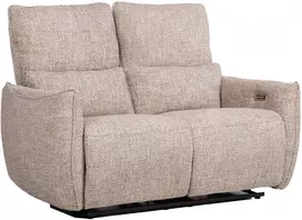 Lova Home4You 2-vietė atlošiamoji sofa „BASTIAN“ su elektriniu mechanizmu, smėlio spalvos