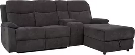 Lova Kampinė sofa „PROVENCE RC“, su elektrine arba rankine atlošimo funkcija, tamsiai pilka