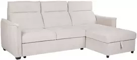 Home4You Kampinė sofa-lova „SCALA“, šviesiai pilkos spalvos