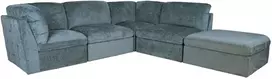 Lova Modulinė sofa „SAMOA“, 5 dalių, vandenyno žalios spalvos
