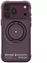 Dėklas Skinarma Atlas MagSafe + Rotating Kick Stand do iPhone 18 Pro Max / 17 Pro Max bordo spalvos