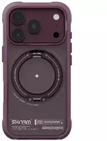 Dėklas Skinarma Atlas MagSafe + Rotating Kick Stand do iPhone 18 Pro / 17 Pro bordo spalvos