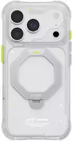 Dėklas Skinarma Saturn MagSafe + Rotating Kick Stand do iPhone 18 Pro / 17 Pro frost