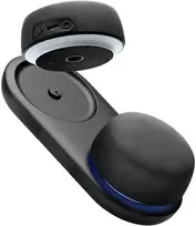 Kompiuterio kolonėlės Energea Magaudio Aura dvigubi „Bluetooth“ garsiakalbiai su prijungimo stotele, juodi
