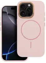 OEM dėklas iPhone 18 Pro / 17 Pro rėmui Mag Cover, suderinamas su MagSafe, pudros rožinės spalvos