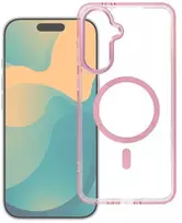 Oem Dėklas na Xiaomi Redmi 17 4G / 5G Frame Clear Hybrid Mag Cover zgodny su MagSafe pudrowy róż