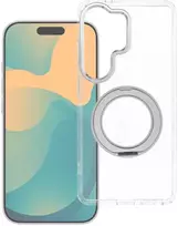 Oem Dėklas na Xiaomi Redmi 17 4G / 5G Frame Circle Stand zgodne su MagSafe transparentne