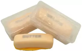 Antistresinis minkomas žaislas-traškis Sviestas, 12x3,5 cm