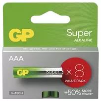 Baterijos - GP Super Alkaline LR03 8Vnt Ilgalaikė Energija
