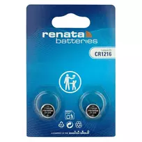 Baterijos – Renata CR1216 3 V ličio elementai, 2 vnt.