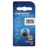 Baterija – Renata CR1216 3 V 25 mAh Ličio Mygtukinis Elementas