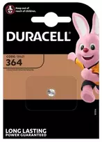 Baterija - Duracell 364 (SR621) Sidabro oksido 1.5V laikrodžio baterija 2.2mm x 6.8mm Sidabrinė