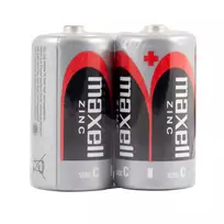 Baterija - Maxell R14 2TAC 1.5V Cinko-Anglies Baterijos 2-Pakuotė Juoda