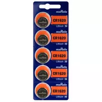 Baterija - Murata CR1620 3V 80mAh Monetos Elementas