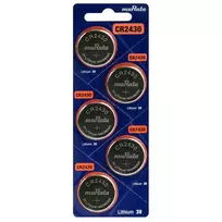 Baterija - Murata CR2430 3V 300mAh Monetos Elementas