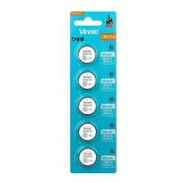 Baterija – „Vinnic“ CR2016 3,0 V, 20 mm, 5 vnt.