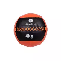 Svorinis kamuolys SVELTUS Wall Ball 4kg D35cm Orange/Black mėtymui