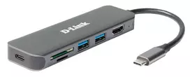 D-Link DUB-2327  6-in-1 USB-C Hub mit HDMI/USB-PD/SD-Reader retail