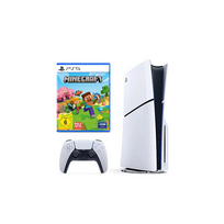 SONY PLAYSTATION 5 SLIM DISC + MINECRAFT naudotas( ATSIĖMIMAS PARDUOTUVĖJE)