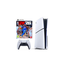 SONY PLAYSTATION 5 SLIM DISC + NBA 2K26 naudotas( ATSIĖMIMAS PARDUOTUVĖJE)