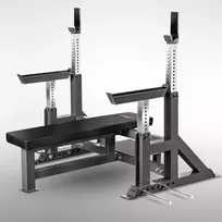 LS6803 TRAINING BENCH WITH BARBELL RACKS HMS