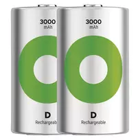 Įkraunama Baterija - GP ReCyko R20 3 000 mAh 2 Vnt. Naujos