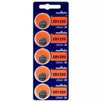 Monetų Baterija - Murata CR1220 5BL 3 V 40 mAh Ličio Baterijos