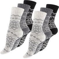 Vilnones kojinės moterims Vincent Creation® Hygge, įvairių spalvų, 6 poros