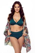Bikini liemenėlė moterims, Vivisence, maudymosi kostiumėlis, bikinio viršus, vertikalios lankelės, galinis surišimas, žalias, 80C, 80C