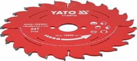 Pjovimo diskas medienai YATO TCT | PTFE | 165 × 20 mm | 24 dantys (YT-608732)