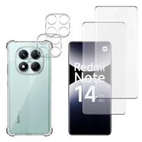 Antidūžis dėklas Xiaomi Redmi Note 14 PRO 5G ir 2 grūdinti ekrano stikliukai bei 2 fotoaparato apsaugos Phonillico®