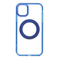 Case for iPhone 11 Frame Circle Stand compatible with MagSafe navy blue