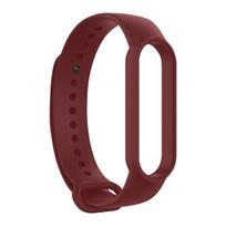 Išmanusis laikrodis „Xiaomi Mi Band 6“ ir „5“ sportinė apyrankė „Premium“ silikoninė minkšta liesti lengva Bordo raudona
