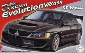 Klijuojamas Modelis Fujimi ID-322 Mitsubishi Lancer Evolution VIII GSR (w/GT-W Wing) 47874 1/24