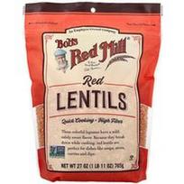 Bob's Red Mill, Raudonieji lęšiai, 27 uncijos (765 g)