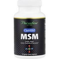 Paradise Herbs, MSM, 1 000 mg, 90 kapsulių