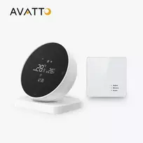 Avatto Smart, portable thermostat for boilers or thermostatic valves, Wi-Fi TUYA + RF