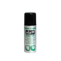 PRF Label Off is an easy-to-use cleaner for removing stickers, labels, glue residue, oil, grease and other stains. LABEL OFF 220 ml Aerosol