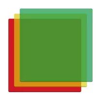 Creality Falcon Series Three Colors Transparent Acrylic Sheets (10pcs) 300x300x3mm green red yellow