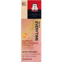 JungKwanJang, „Everytime“, korėjietiško raudonojo ženšenio ekstraktas, greipfrutas, 10 lazdelių po 10 ml (0,34 fl oz)