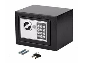 Seifas su elektronine spyna Perfee, 230x170x170 mm, juodas