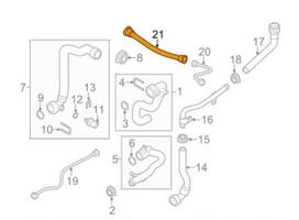 AUDI Q7 4M variklio aušinimo sistemos žarnos vamzdelis originalus 059121731D
