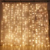 LED užuolaidų girlianda 300 LED su 8 režimais, 1 vnt.