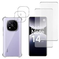 Antishock dėklas Xiaomi Redmi Note 14 PRO PLUS 5G ir 2 grūdinti stiklai ekranui bei 2 fotoaparato apsaugos Phonillico®