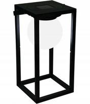 LED saulės sodo žibintas lauko, automatinis su sutemų jutikliu, 30 cm, juodas